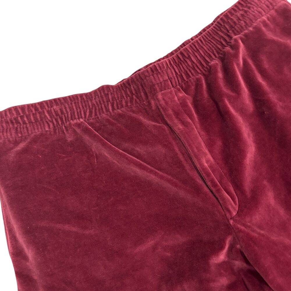 Vtg John Blair Mens Velour Track Suit Size XLG 2-Pc Jacket Pants Red Brown - Picture 12 of 15